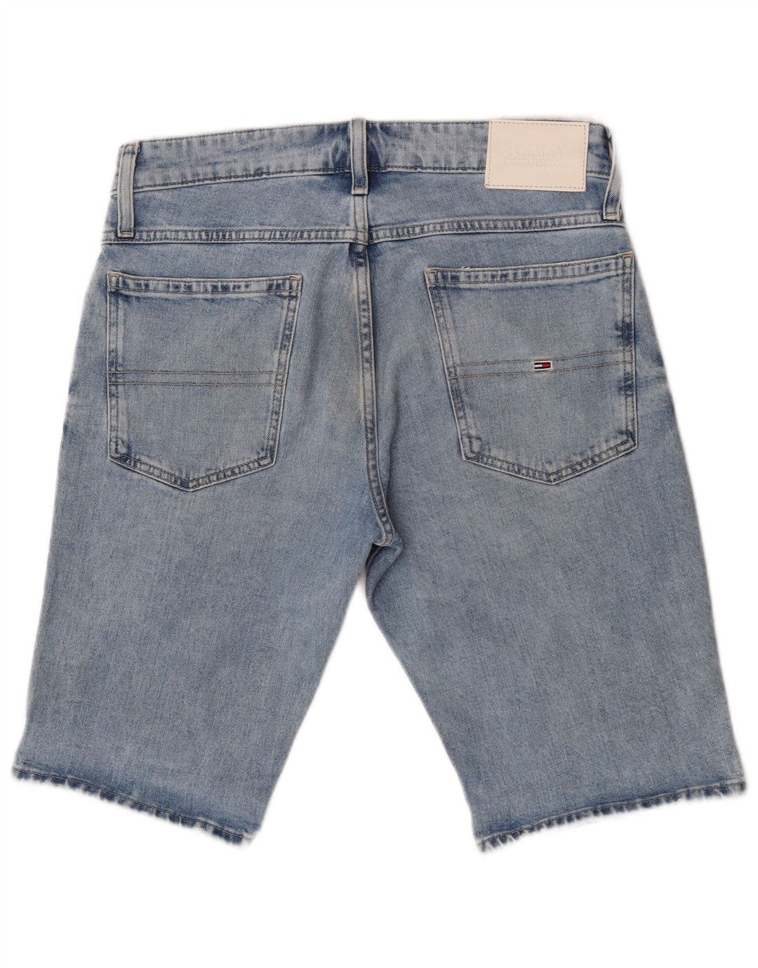 Pantaloncini di jeans da uomo Tommy Hilfiger W31 cotone blu medio