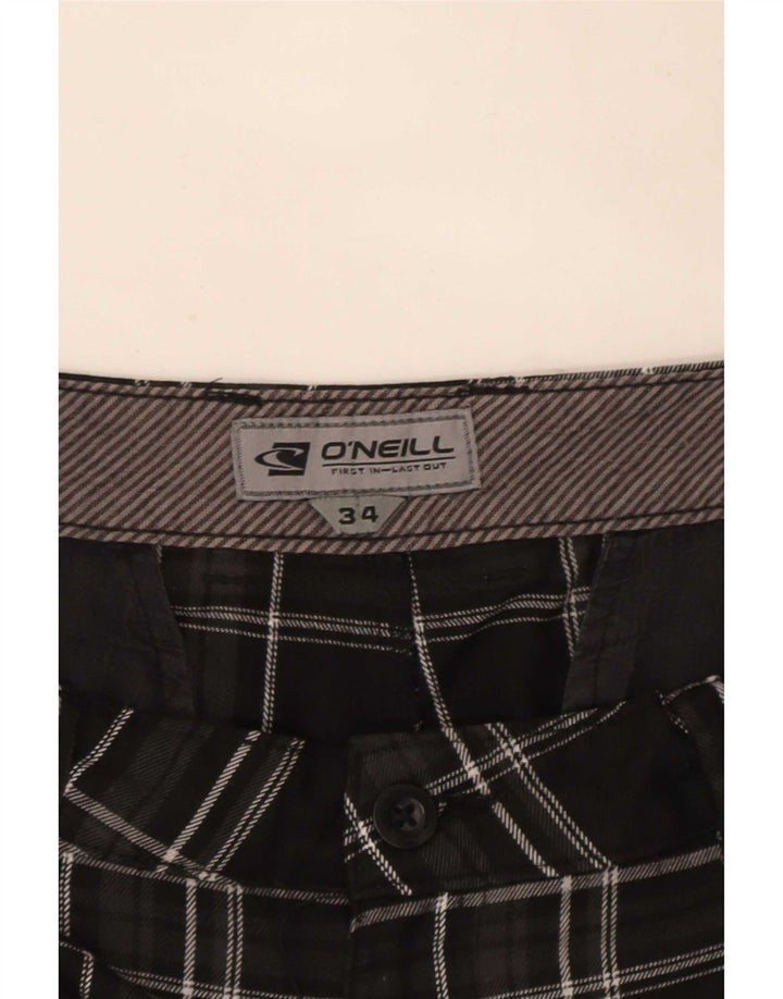 Pantaloncini chino da uomo O'Neill W34 grandi quadri neri