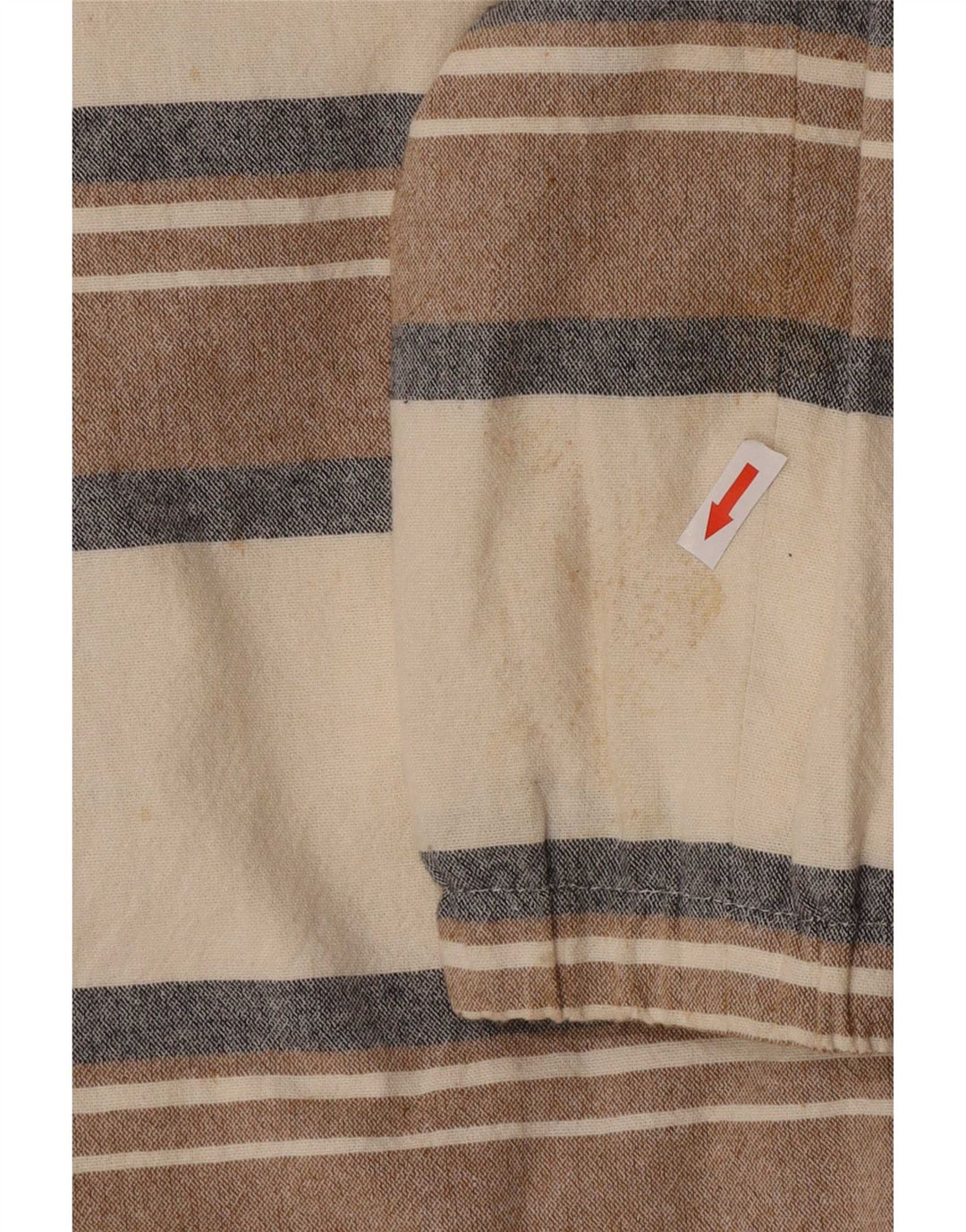 Giubbotto bomber da uomo Zara UK 38 Cotone a righe beige medio