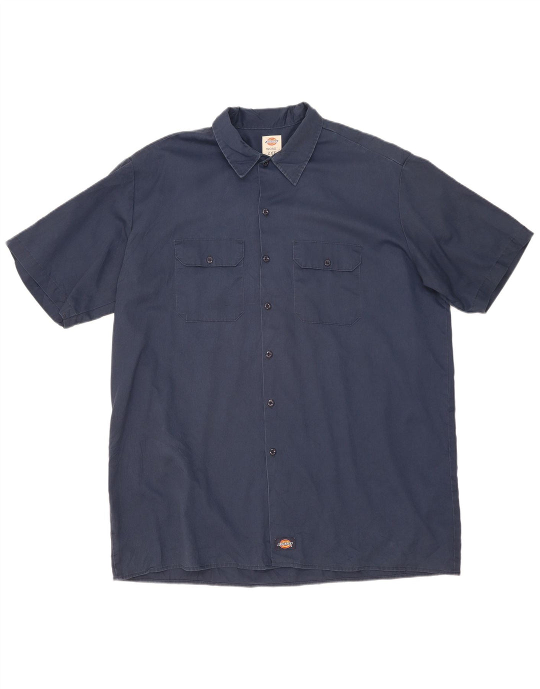 DICKIES Camicia a maniche corte alta da uomo 2XL Poliestere blu navy