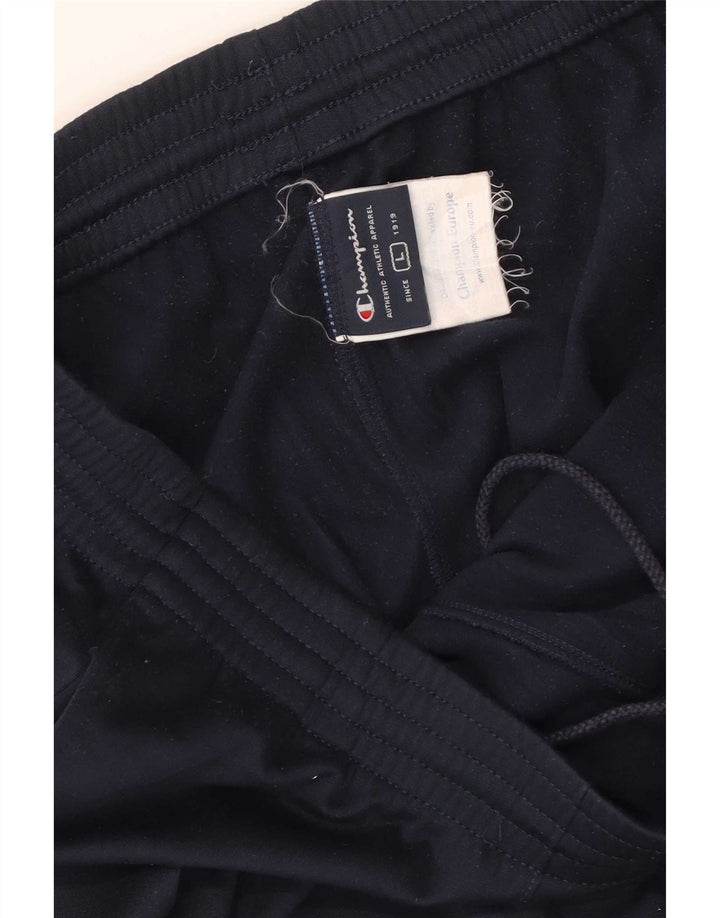 Pantaloni da tuta da uomo Champion Large in poliestere blu navy