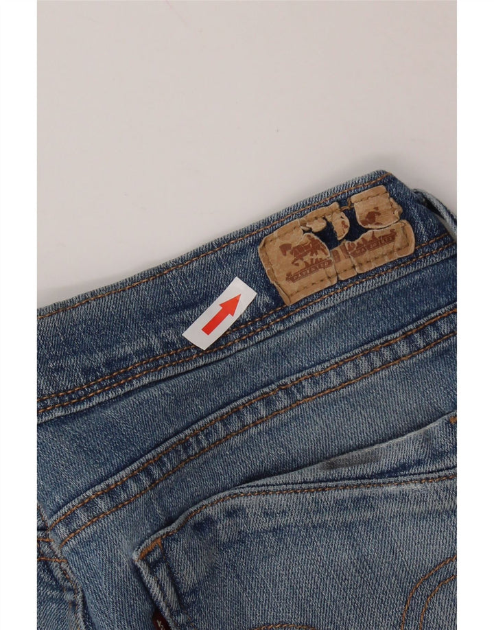 Pantaloncini di jeans a vita media da donna LEVI'S US 10 medi W30 cotone blu