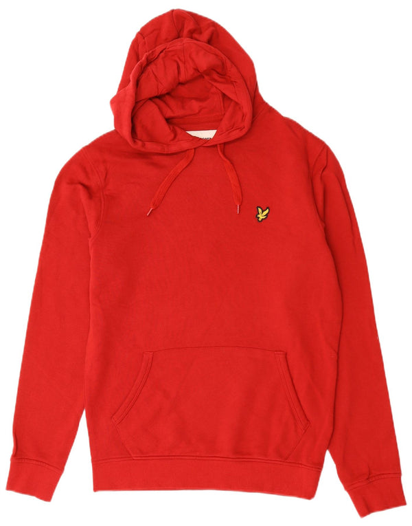 Felpa con cappuccio da uomo Lyle & Scott piccola in cotone rosso