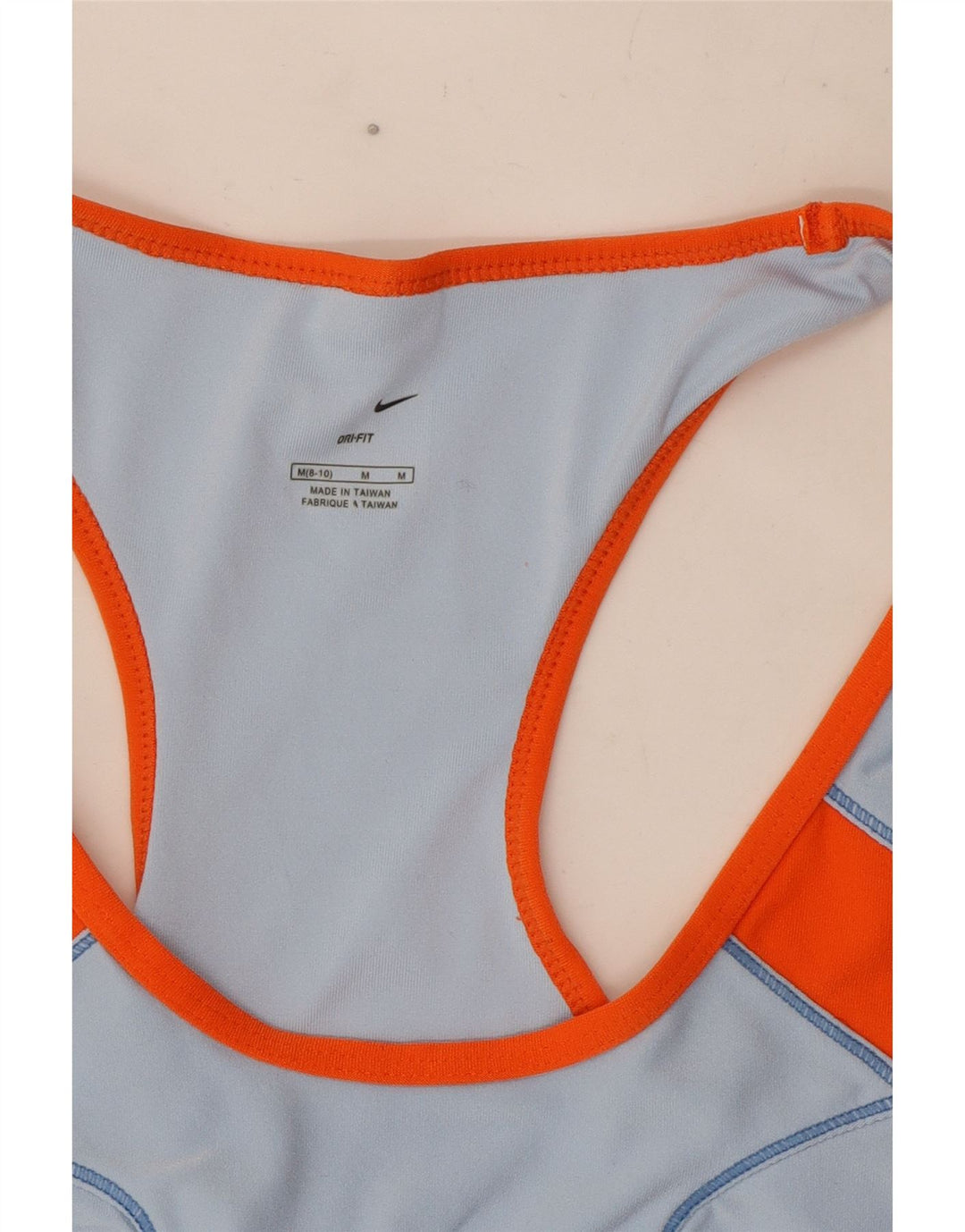 Canotta Nike Dri Fit da donna US 8/10 color block blu medio