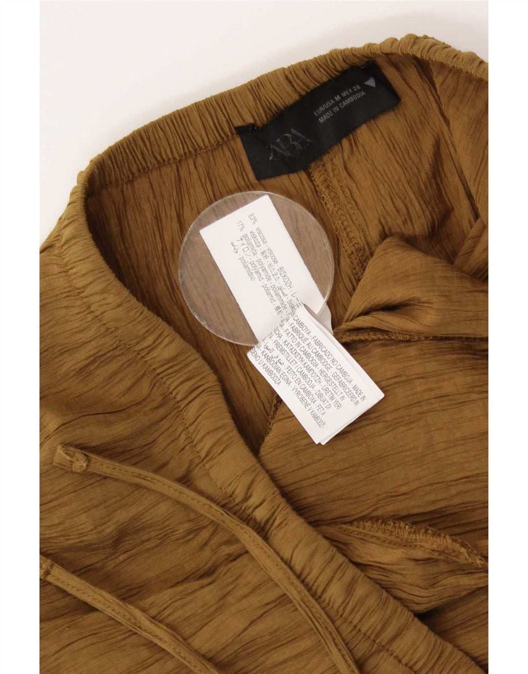 Gonna lunga Zara da donna media W28 viscosa beige