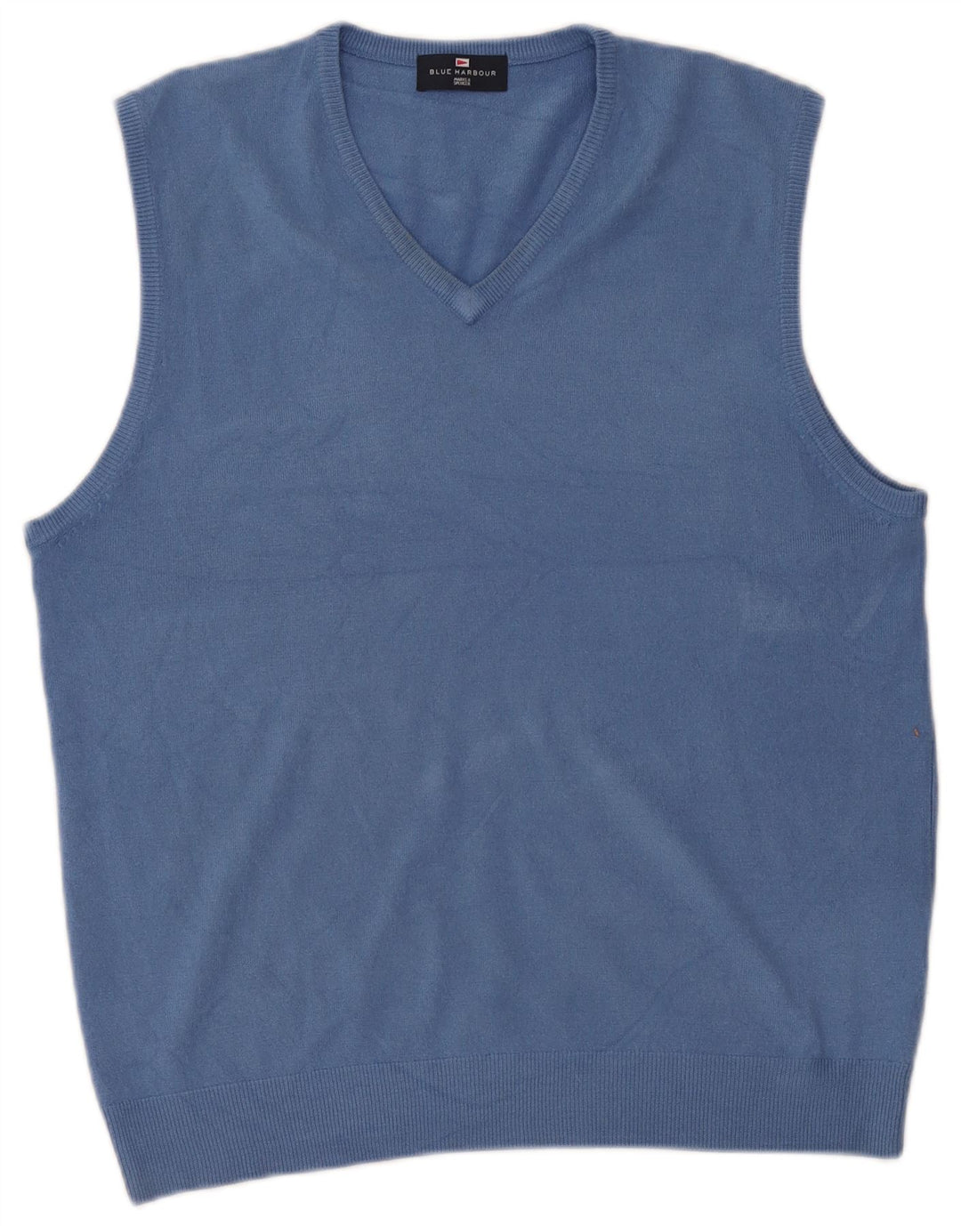 Marks & Spencer Canotta da uomo blu Harbour Vest grande in acrilico