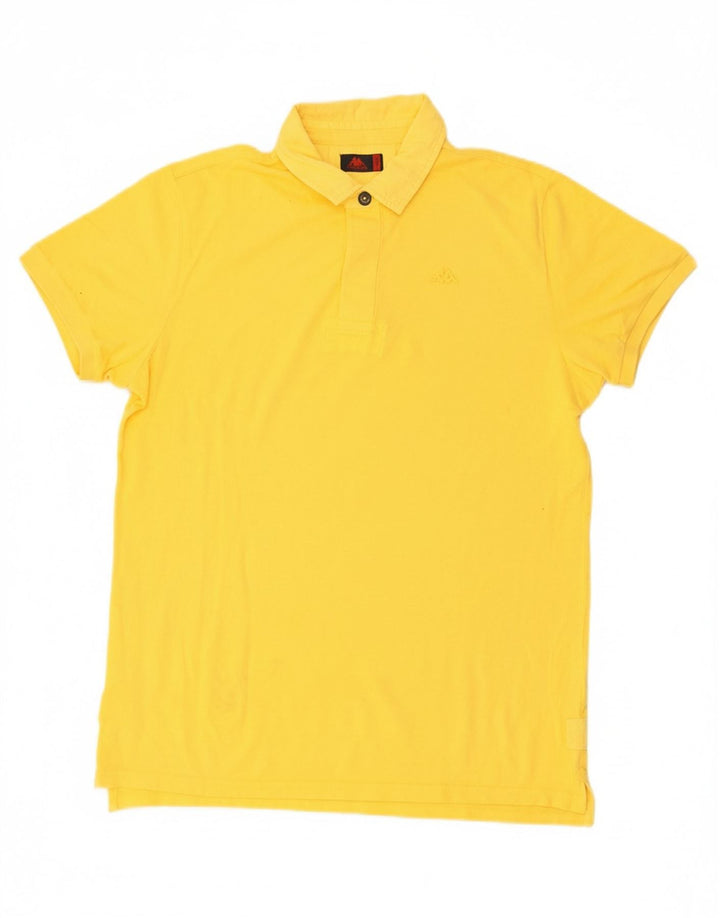 KAPPA Mens Polo Shirt XL Yellow