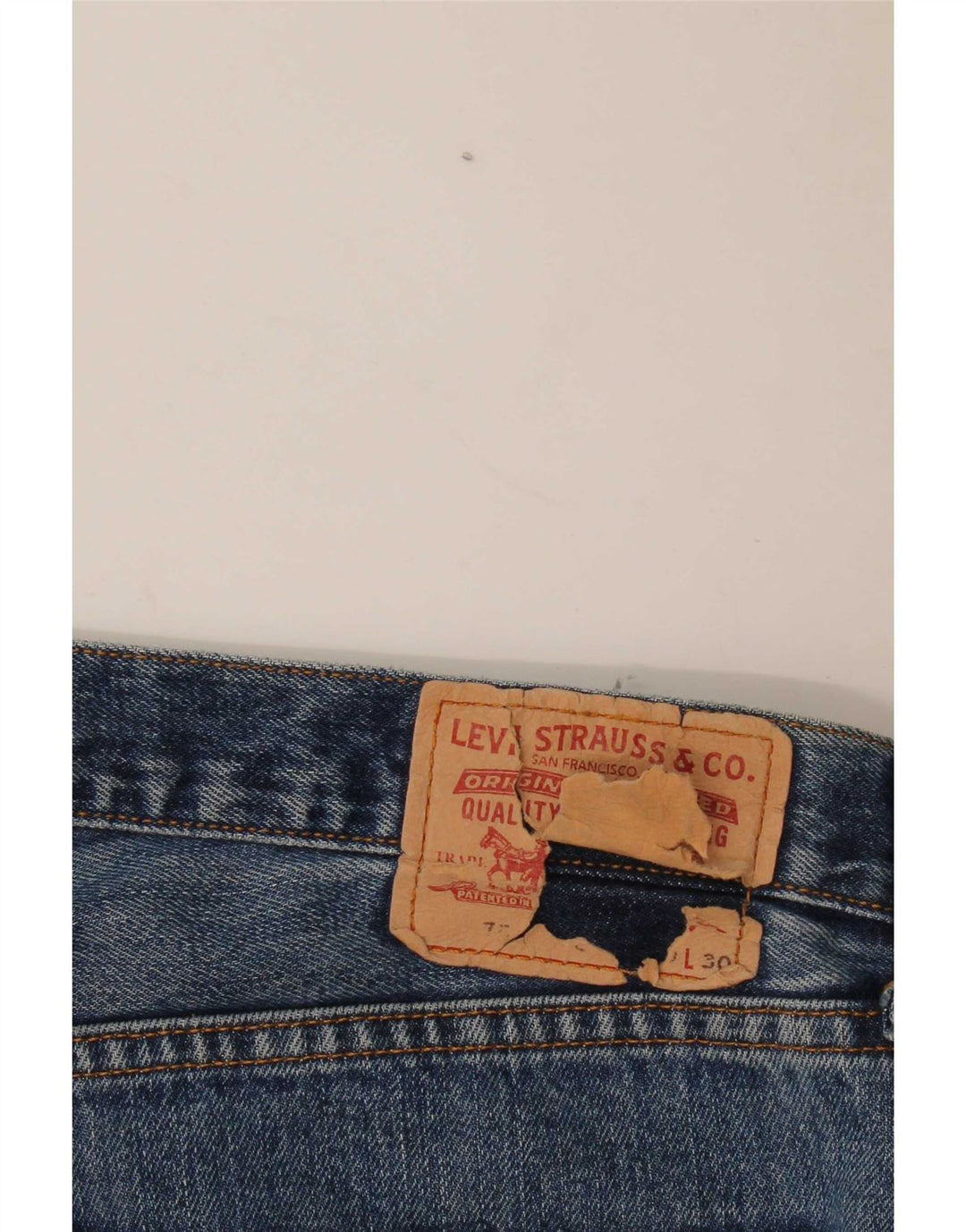 Jeans dritti da donna Levi's W40 L30 cotone blu