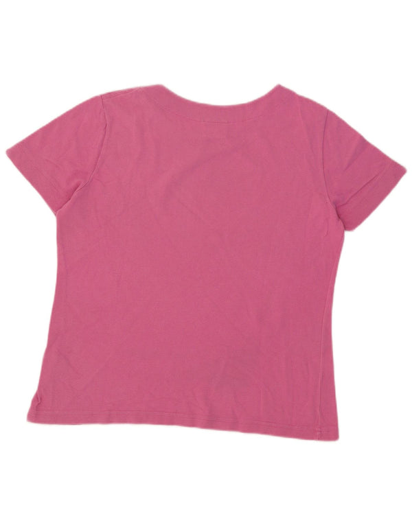 T-shirt da donna Lacoste taglia superiore 48 XL cotone rosa