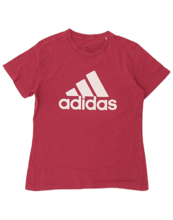 Maglietta grafica Adidas da donna Top UK 12/14 Rosa medio