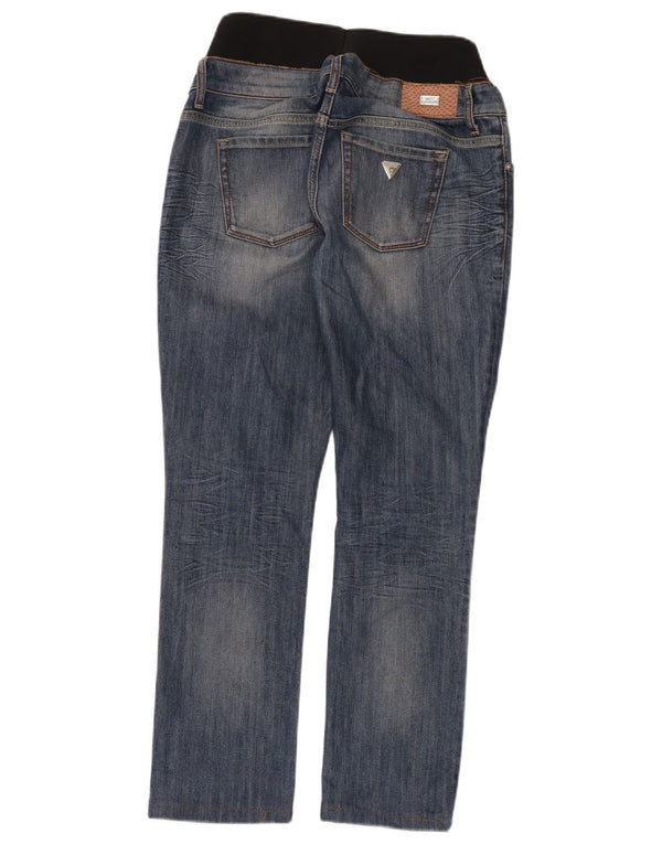 Jeans dritti da donna Guess W24 L28 blu color block