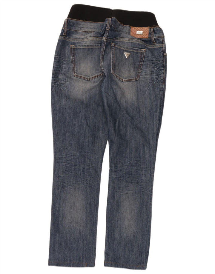 Jeans dritti da donna Guess W24 L28 blu color block