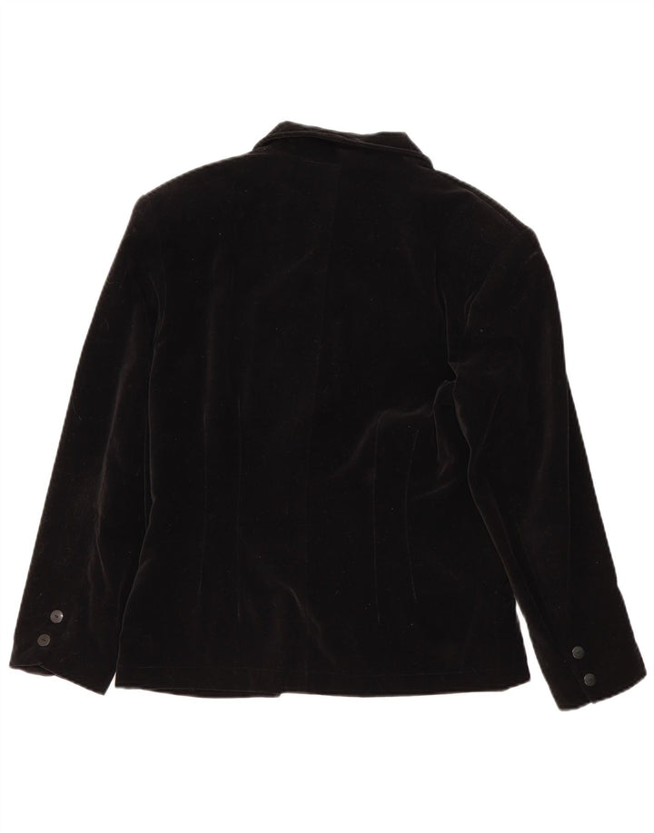 Giacca blazer doppiopetto oversize da donna vintage EU 36 piccola nera