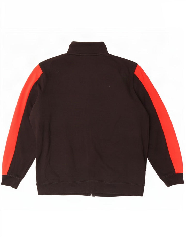 Giacca da tuta da uomo Puma XL in cotone color block nero