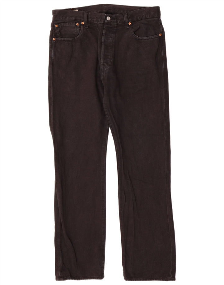 Levi's Uomo 501 Jeans dritti W34 L32 Cotone Nero