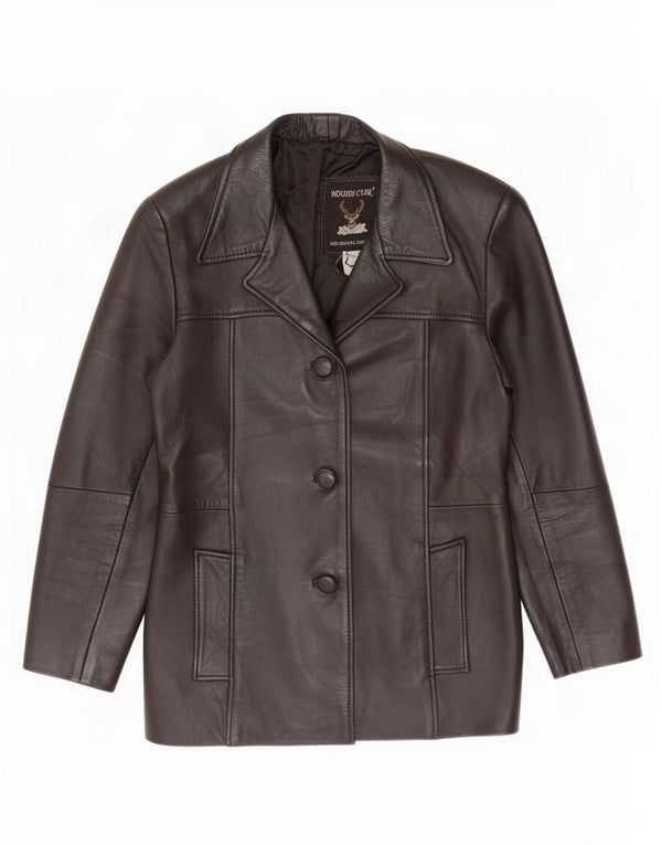 Giacca in pelle da donna Houidi Cuir US 2 XS Nera