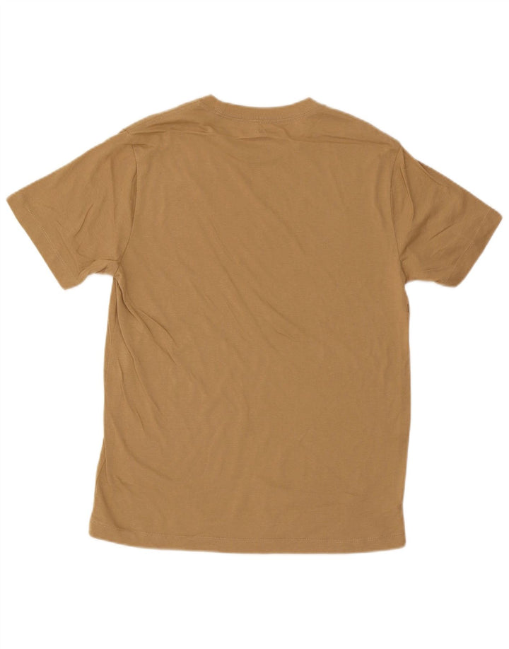 T-shirt grafica da uomo True Religion Top in cotone beige medio