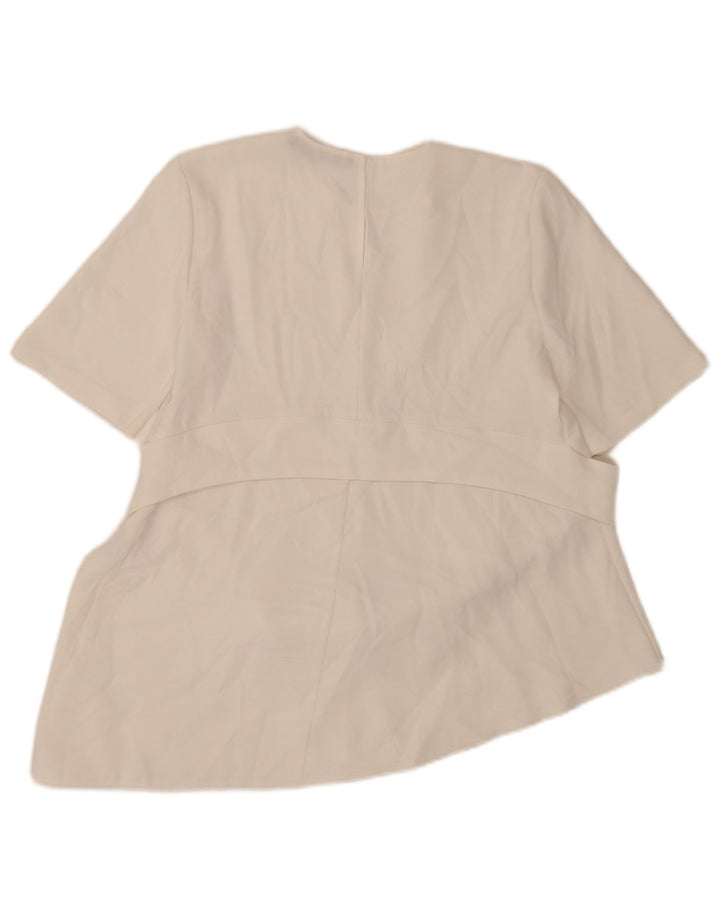 Camicetta asimmetrica da donna Zara Top UK 12 Poliestere bianco medio