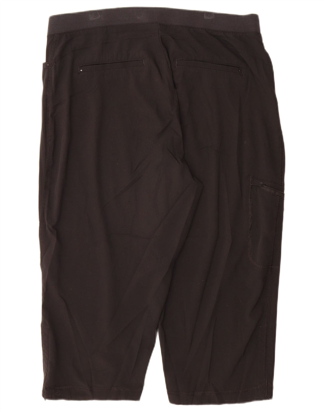 Pantaloni Capri cargo cargo da donna dalla vestibilità comoda US 14 XL W34 L20 neri