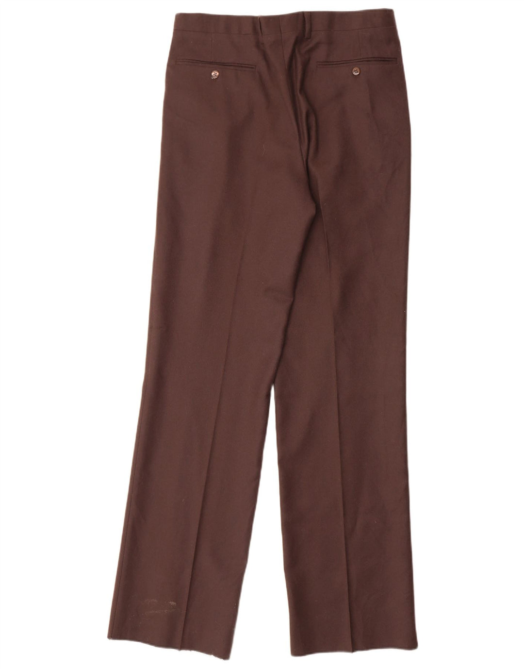 Pantaloni da abito vintage da uomo con pedge IT 48 medio W32 L34 marrone