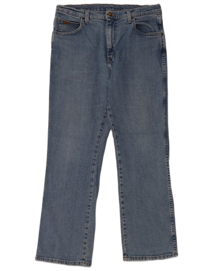 Jeans dritti da uomo Wrangler W34 L30 cotone blu