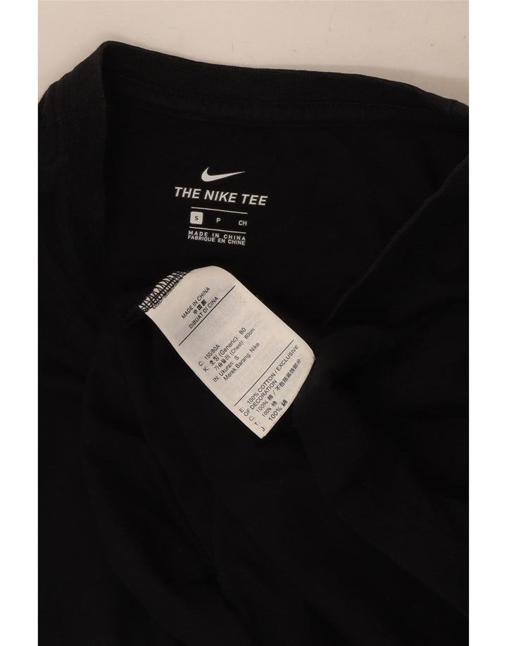 T-shirt grafica da uomo Nike Top Small in cotone nero