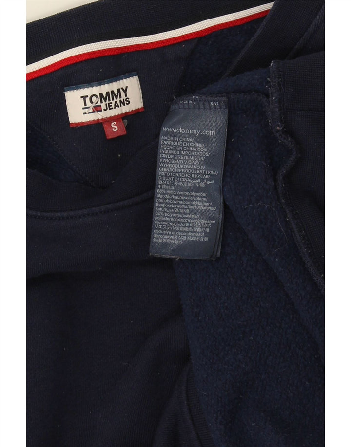 Felpa oversize da donna Tommy Hilfiger UK 10 Small Blu Navy