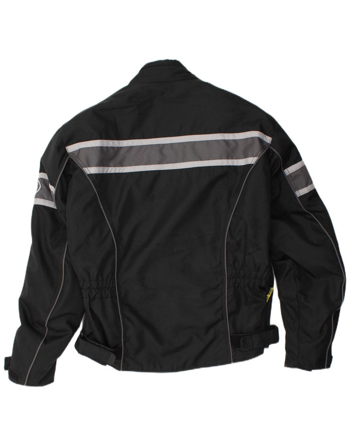 Giacca da pilota vintage da uomo UK 42 XL a righe nere