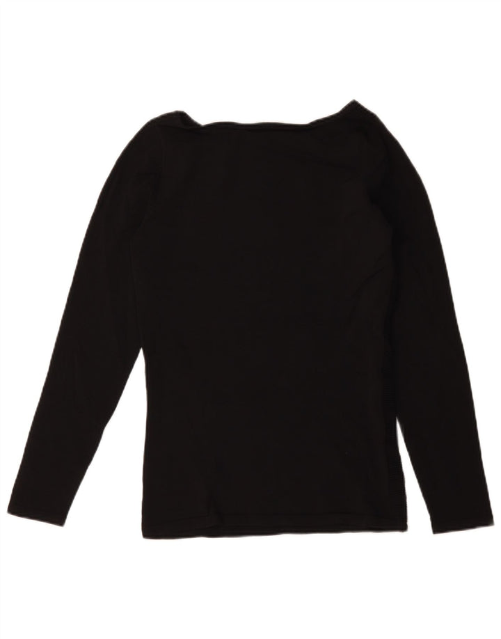 Top da donna Coast a maniche lunghe UK 10 piccolo in viscosa a righe nere