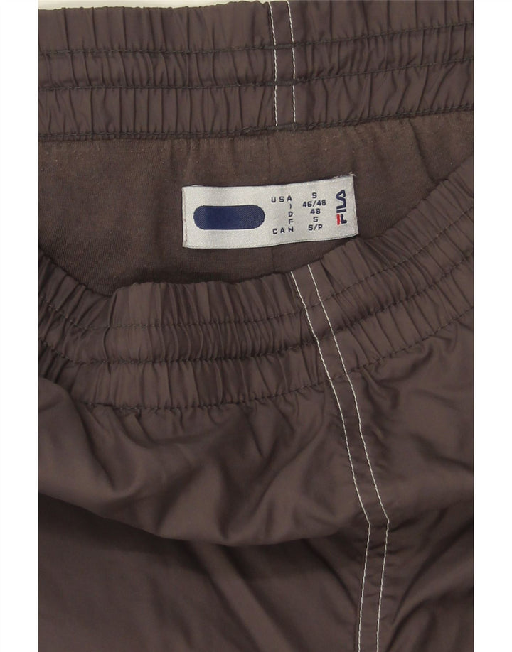 FILA Mens Tracksuit Trousers Joggers Small  Grey Colourblock Polyamide Vintage Fila and Second-Hand Fila from Messina Hembry 