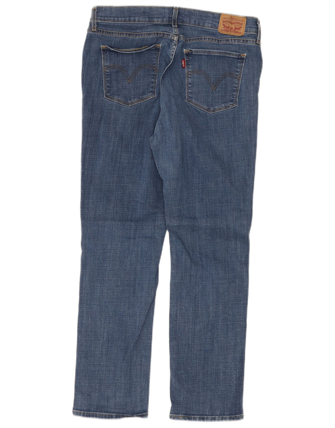 LEVI'S Jeans dritti dalla vestibilità classica classica da donna US 12 Large W32 L28 Blu