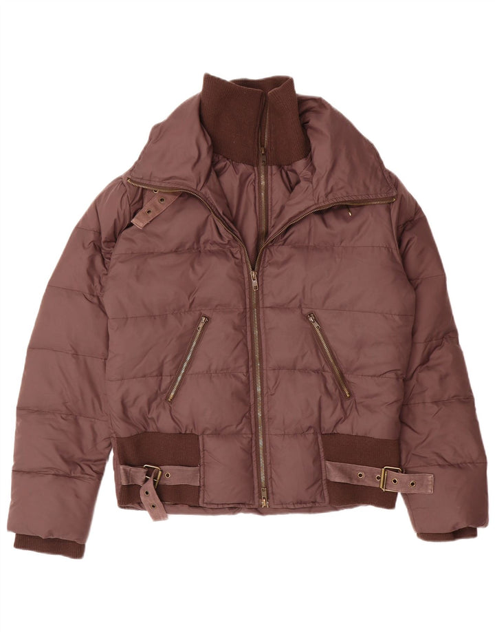 i Giacca imbottita oversize da donna Blues UK 10 Small Marrone Poliammide