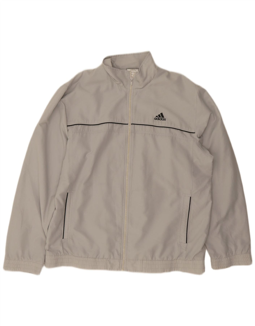 Giacca da tuta da uomo Adidas UK 46/48 XL Poliestere grigio