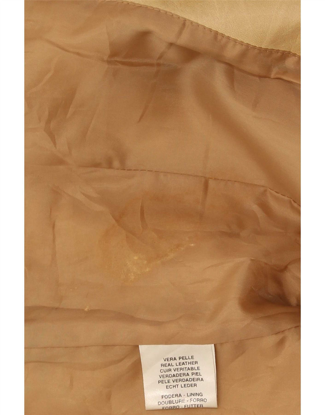 Giacca In Pelle Donna Conbipel IT 44 Beige Medio