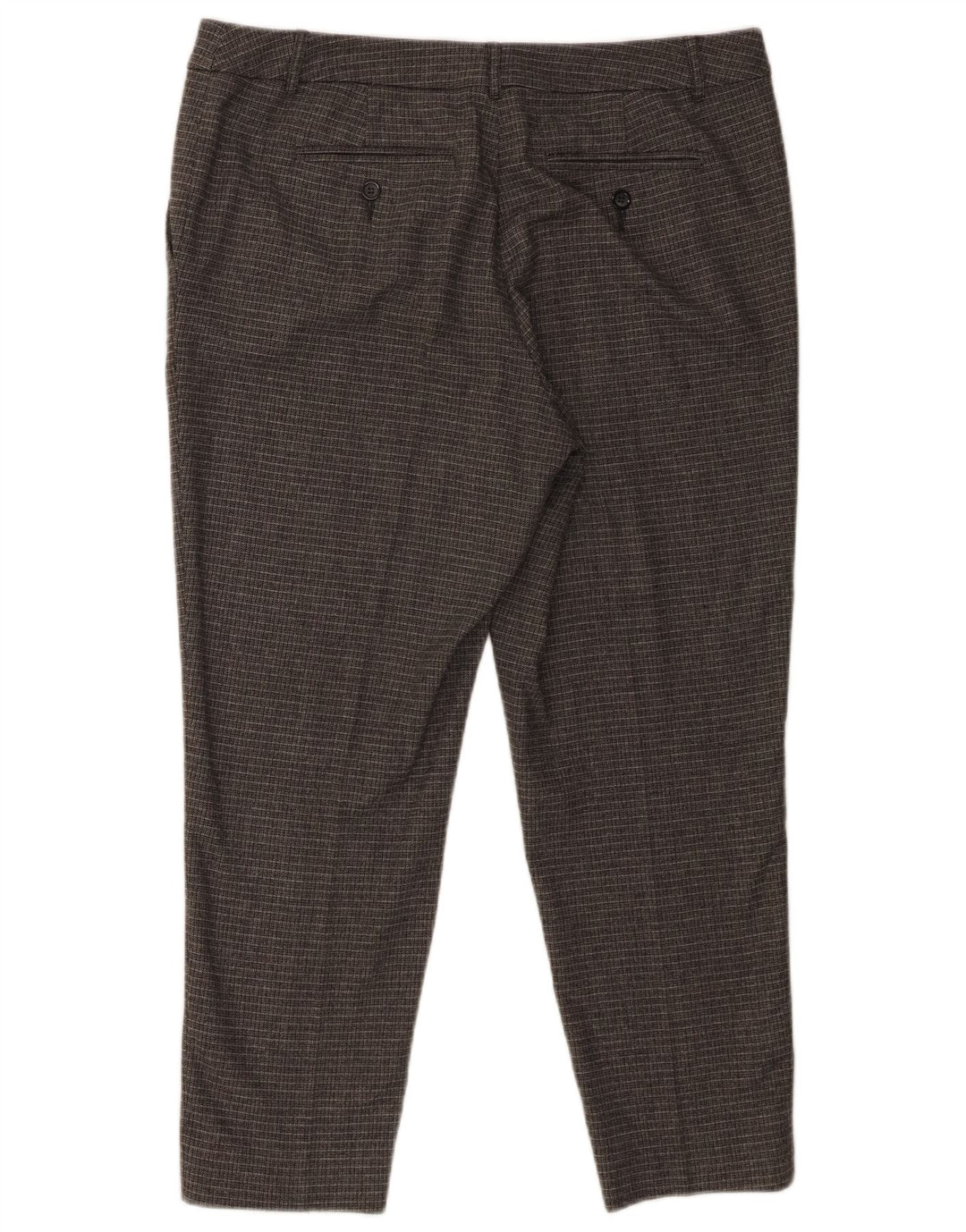 Pantaloni corti slim da donna Max & Co. UK 14 Large W34 L24 a quadri grigi