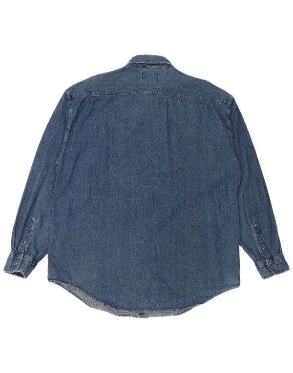 Camicia di jeans da uomo EDDIE BAUER 2XL cotone blu