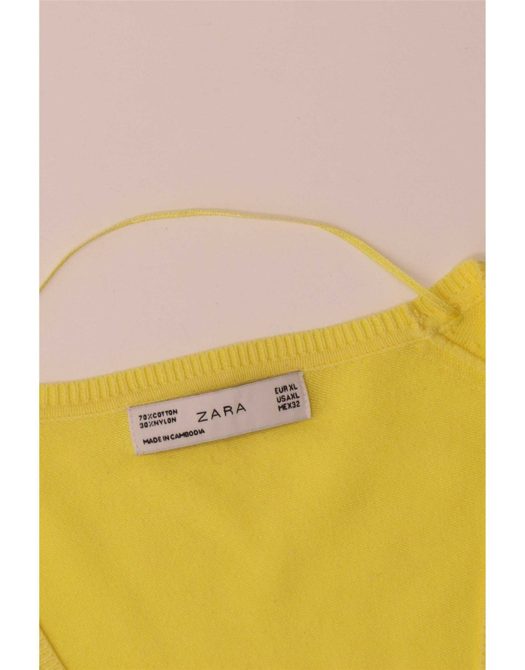 Maglione cardigan da donna Zara UK 18 XL Giallo