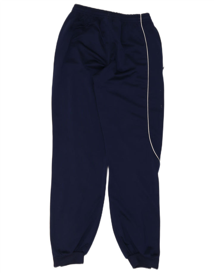 Pantaloni della tuta da ragazzo Adidas 13-14 anni in poliestere color block blu navy