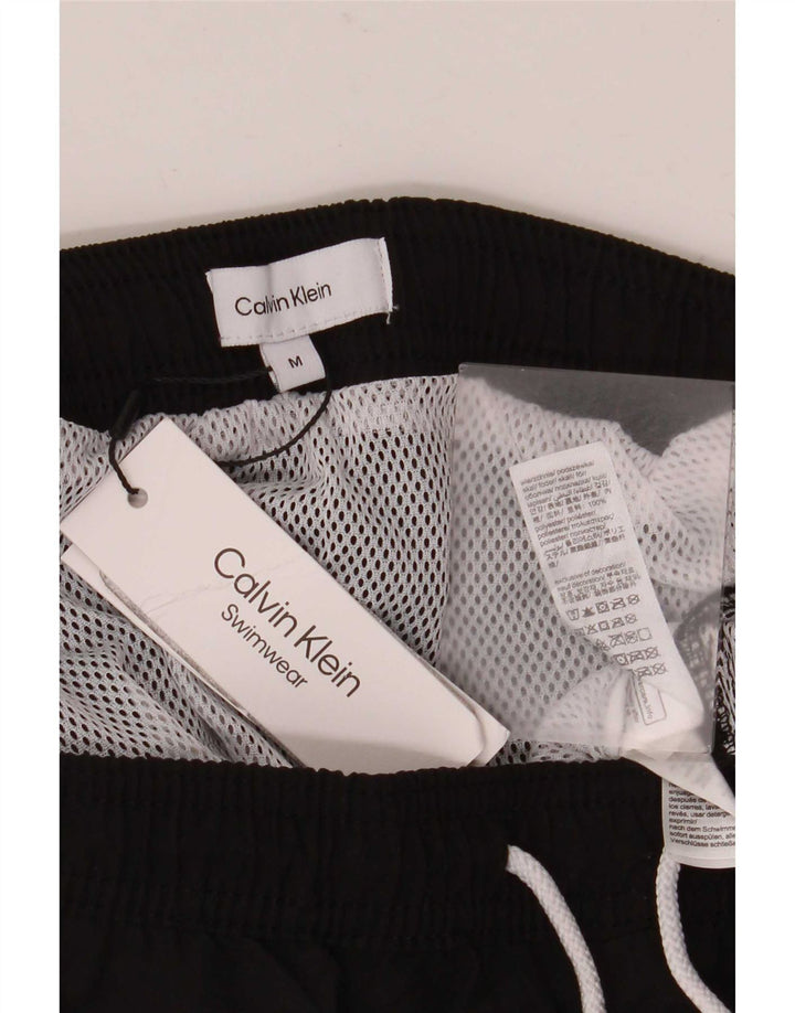 Pantaloncini da bagno grafici da uomo Calvin Klein poliestere nero medio