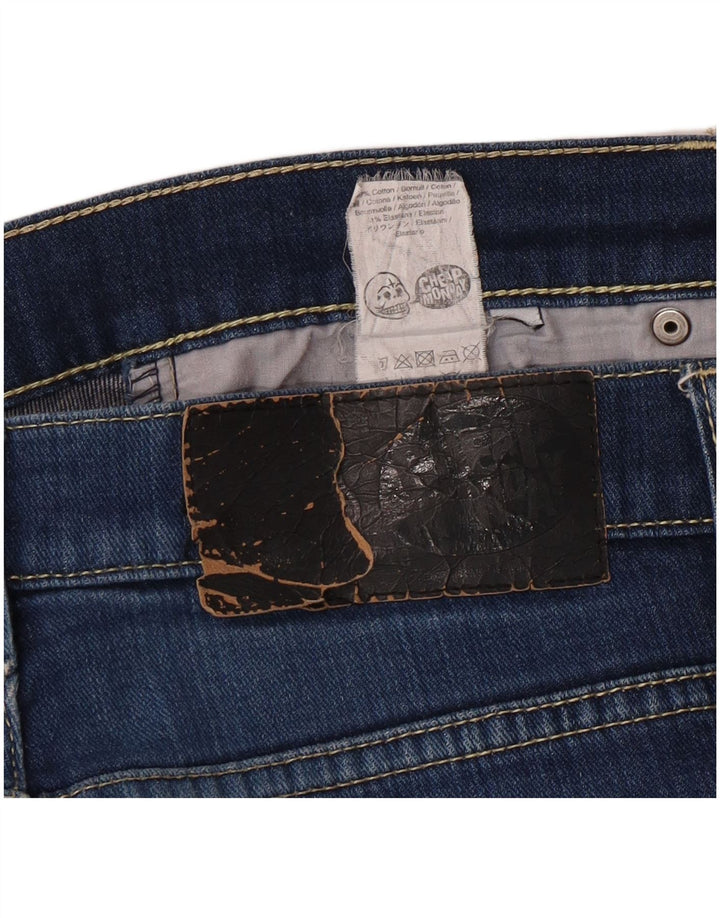 CHEAP MONDAY Jeans slim da donna W32 L33 cotone blu