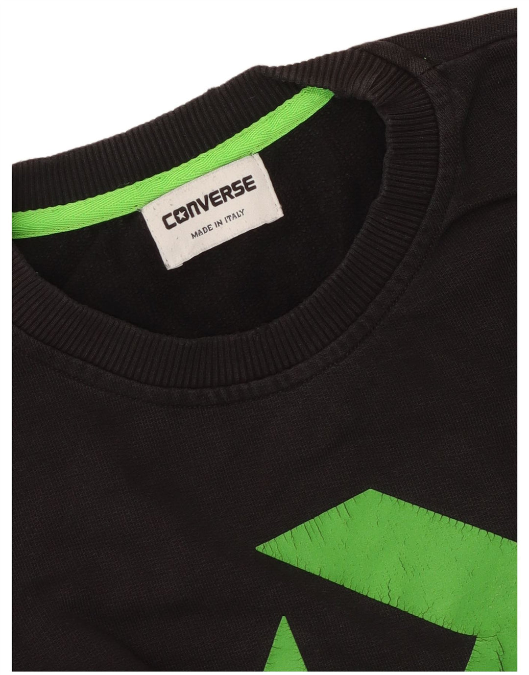 Converse Felpa grafica da uomo Maglione grande nera