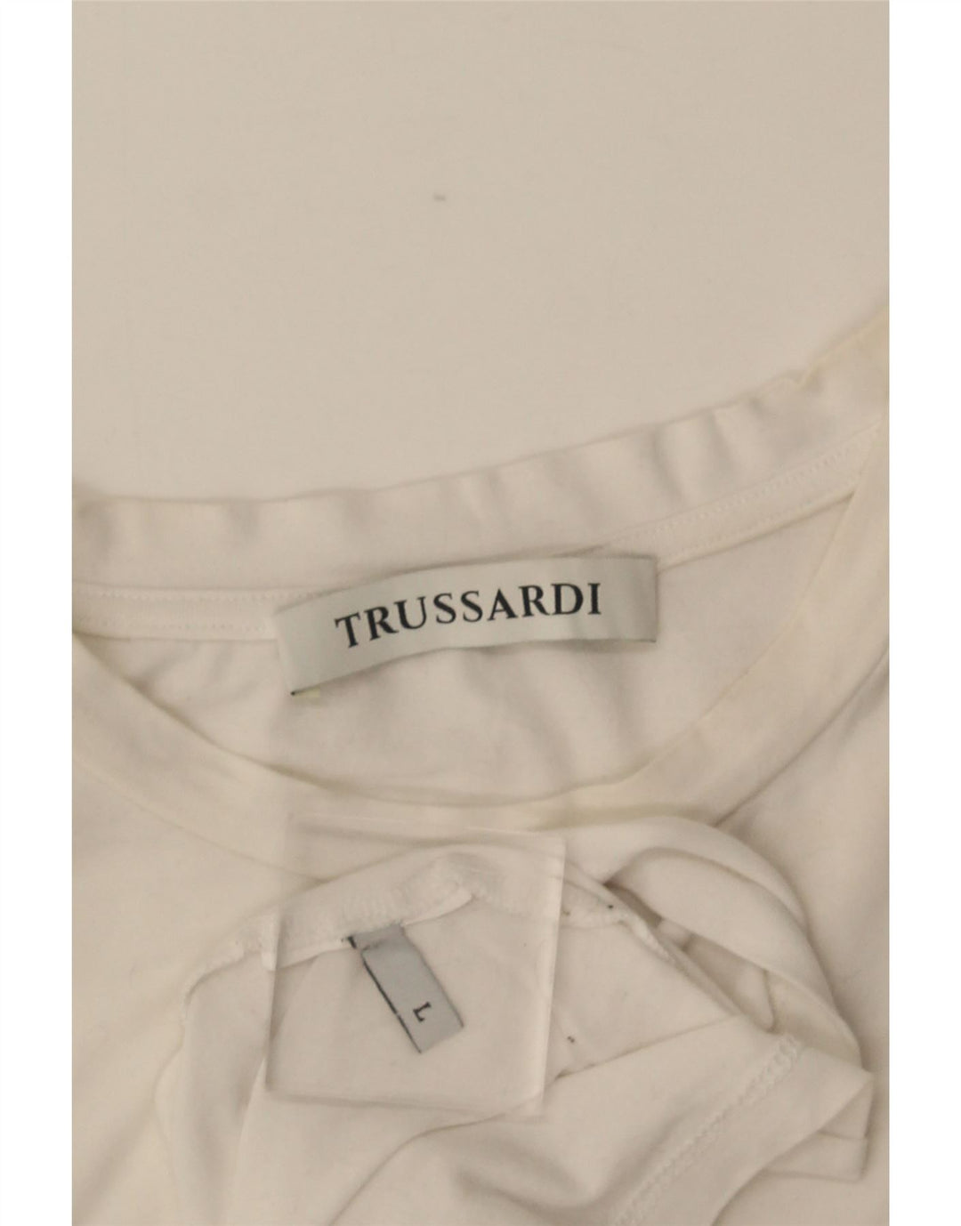 T-shirt Donna Trussardi Top UK 14 Large Bianca