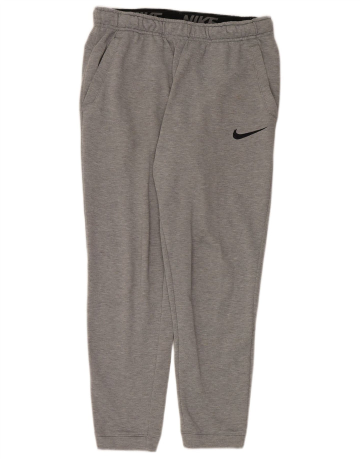 Pantaloni da tuta Nike Dri Fit da uomo, pantaloni da jogging, poliestere grigio medio