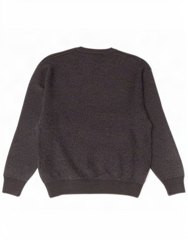 Maglione da uomo con scollo a V Marks & Spencer in acrilico grigio medio