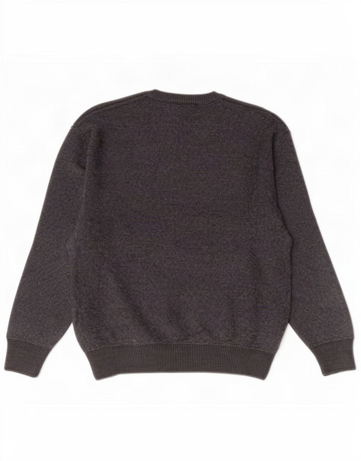 Maglione da uomo con scollo a V Marks & Spencer in acrilico grigio medio