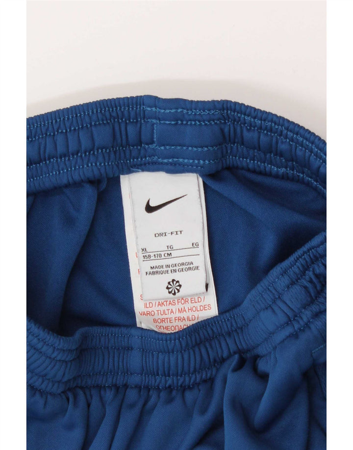 Pantaloni della tuta da ragazzo Nike Dri Fit 13-14 anni XL blu poliestere