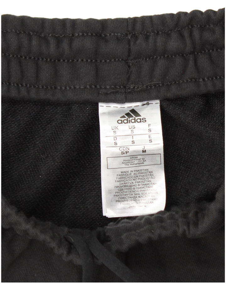 ADIDAS Mens Graphic Tracksuit Trousers Small  Black Cotton
