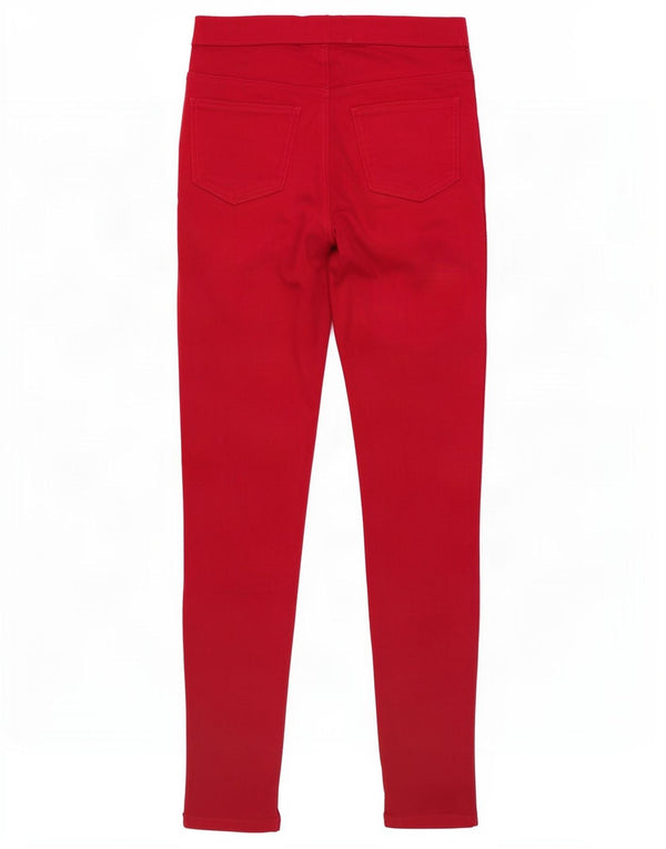 Jeans Jeggings da donna Marks & Spencer UK 12 Medio W30 L28 Cotone rosso