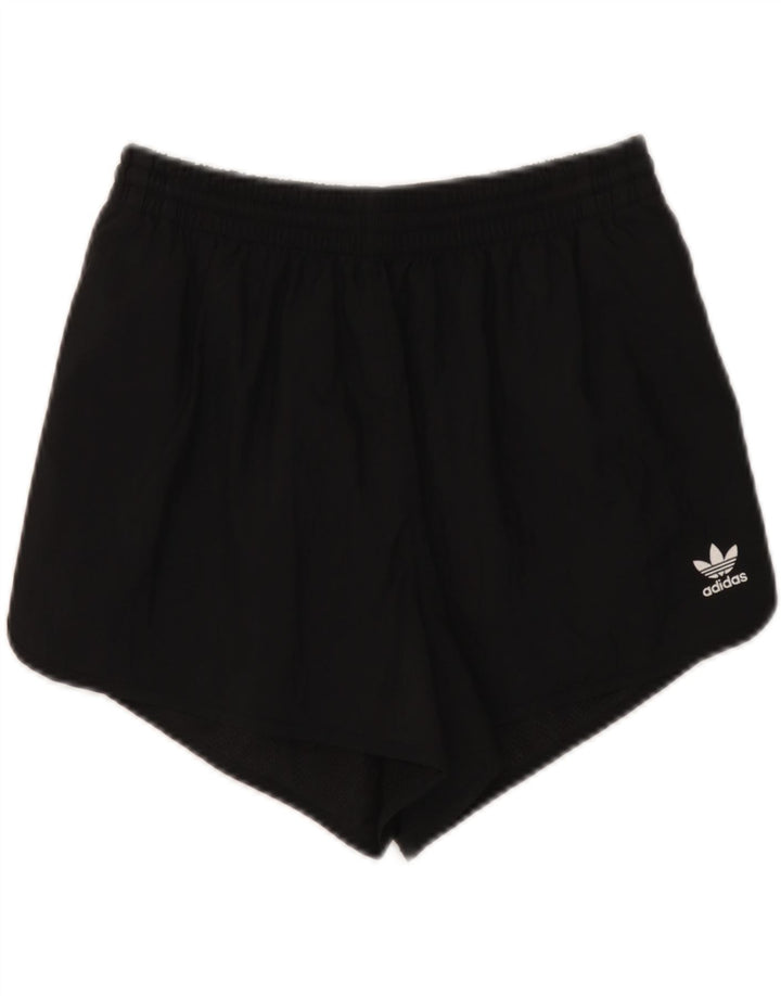 Pantaloncini sportivi Adidas da donna UK 12 Medium Nero Poliammide