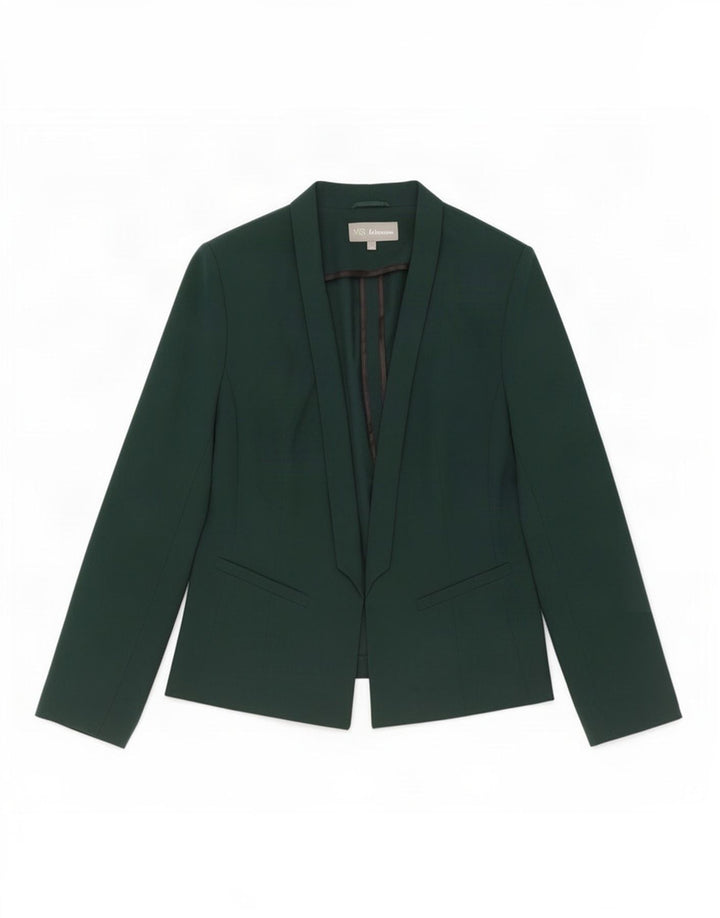Giacca Marks & Spencer da donna Open Blazer UK 16 Large Verde Poliestere